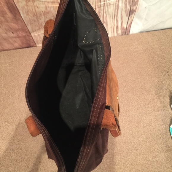 Longchamp Pliage Nylon Brown Shopping Tote Small - Picture 8 of 8